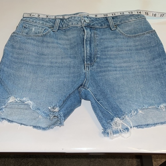 Paige Denim Sarah Longline Shorts High Rise Size 29 - Picture 3 of 16